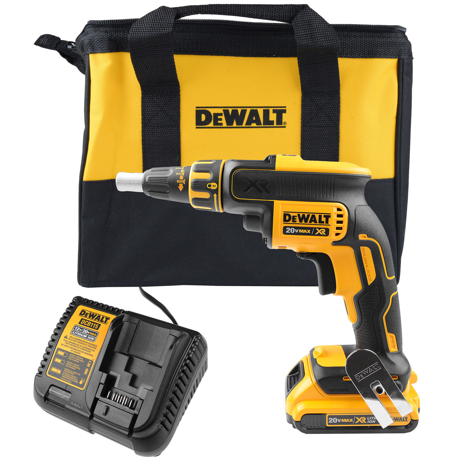 PARAFUSADEIRA DRYWALL 20V 1/4 MAX DCF620D2 BRUSHLESS 2B 2AH 5-30NM 0-4.400RPM 220V - Foto 2