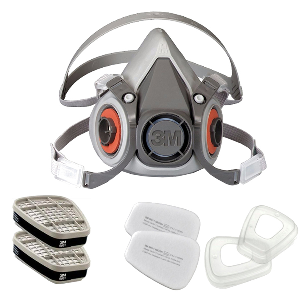 KIT RESPIRADOR  S�RIE 6200 (2 CARTUCHO 6001 + 2 PRE-FILTRO 5N11 +2 RETENTOR 50 - Foto 2