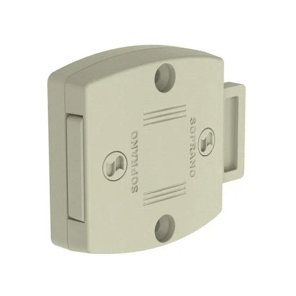 FECHADURA PLSTICA REVERSVEL PARA GAVETA CREME