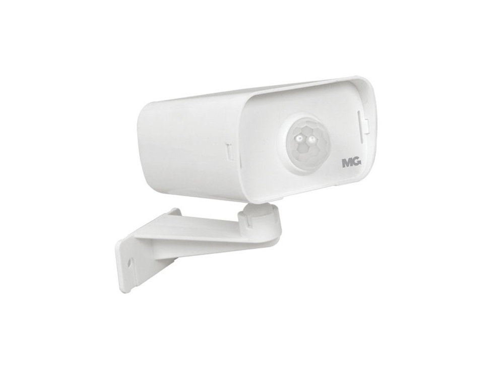 SENSOR DE PRESENA FRONTAL EXTERNO PAREDE BRANCO COM FOTOCLULA  - Foto 1