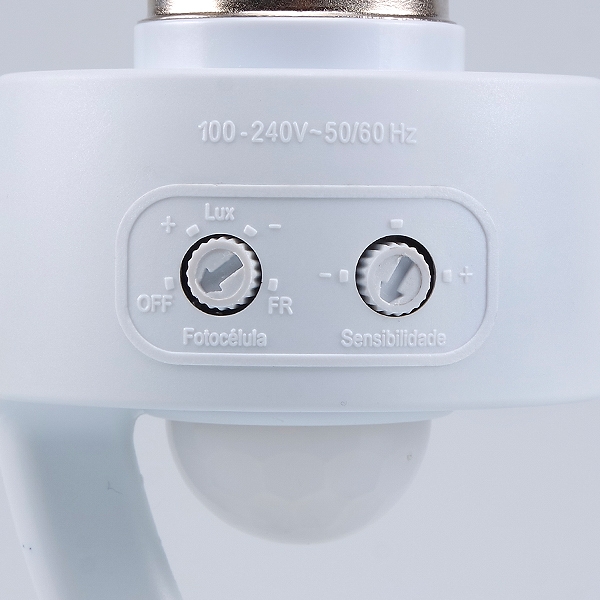 SENSOR DE PRESENA SOQUETE E27 COM FOTOCLULA COM AJUSTE MPQ-40F  - Foto 3