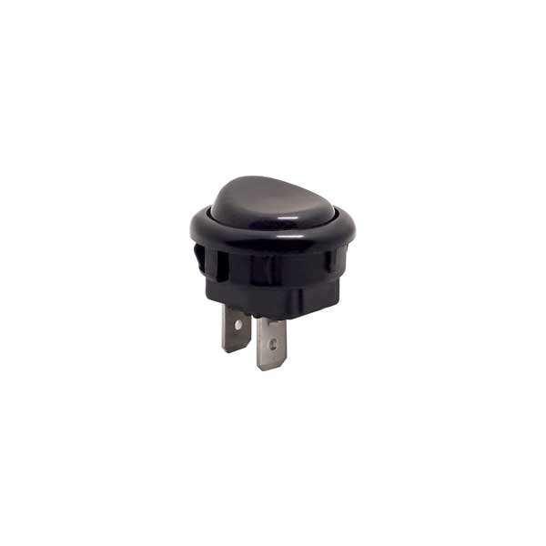 INTERRUPTOR BOTAO 6A PRETO LIGA/LIGA 16123 M2FT4FE3S TERMINAL SOLDA 2PINO - Foto 1