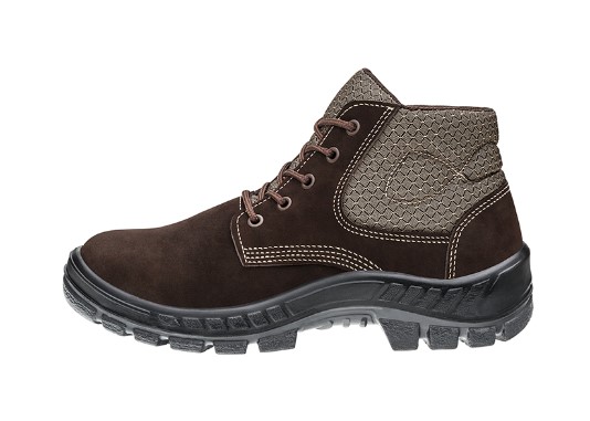BOTINA 39 COURO NOBUCK MARRON AMARRAR BICO PLASTICO SOLA BIDENSIDADE ELETRECISTA 50B26-CB-BP  CA13808 - Foto 2