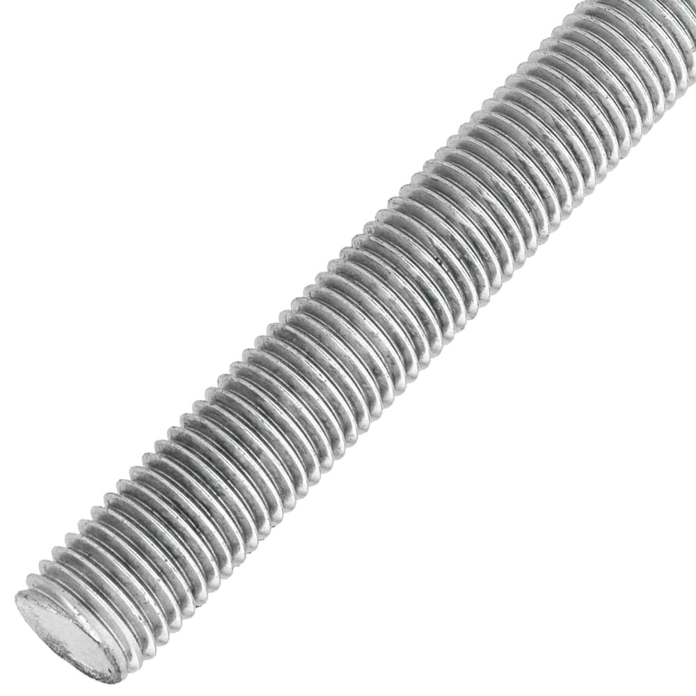 BARRA ROSCADA 6 MA (ACO CARBONO - PASSO 1 ) ZINCADO BRANCO