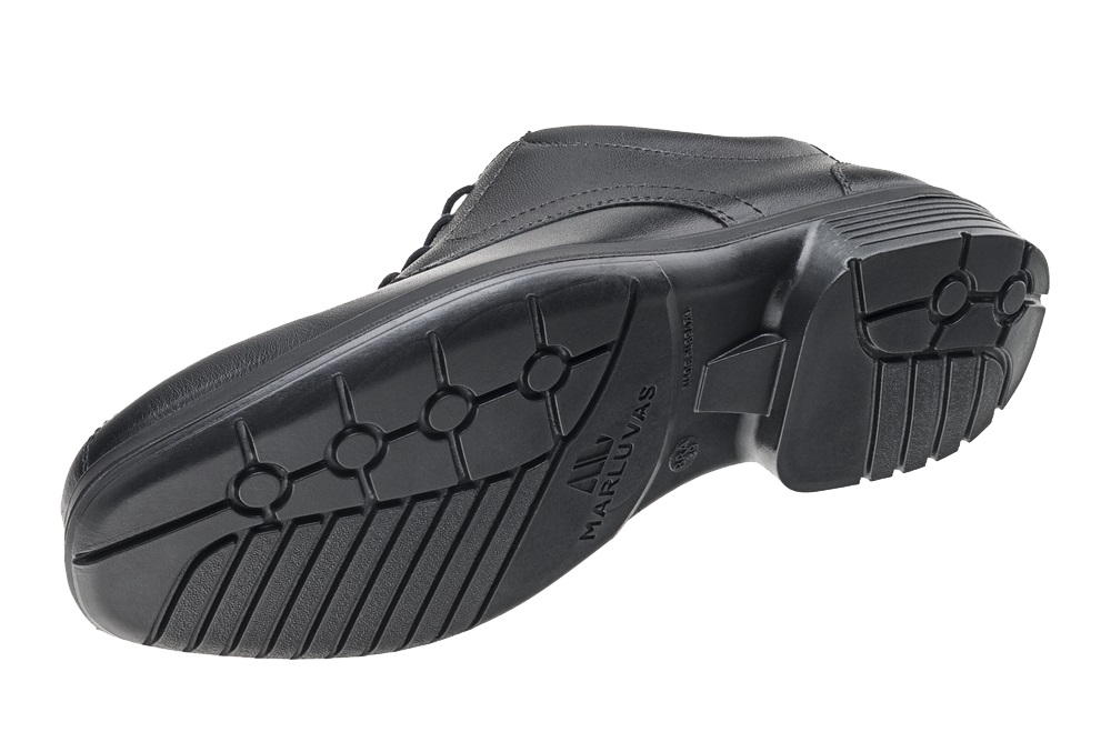 SAPATO SOCIAL 38 COURO VAQUETA LISA PRETA AMARRAR BICO TRUE LINE SOLA BIDENSIDADE LONDON 20S29-T  CA33698 - Foto 2