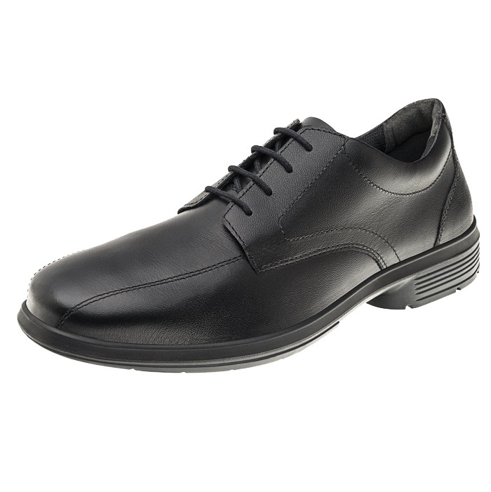 SAPATO SOCIAL 40 COURO VAQUETA LISA PRETA AMARRAR BICO TRUE LINE SOLA BIDENSIDADE LONDON 20S29-T  CA33698 - Foto 1