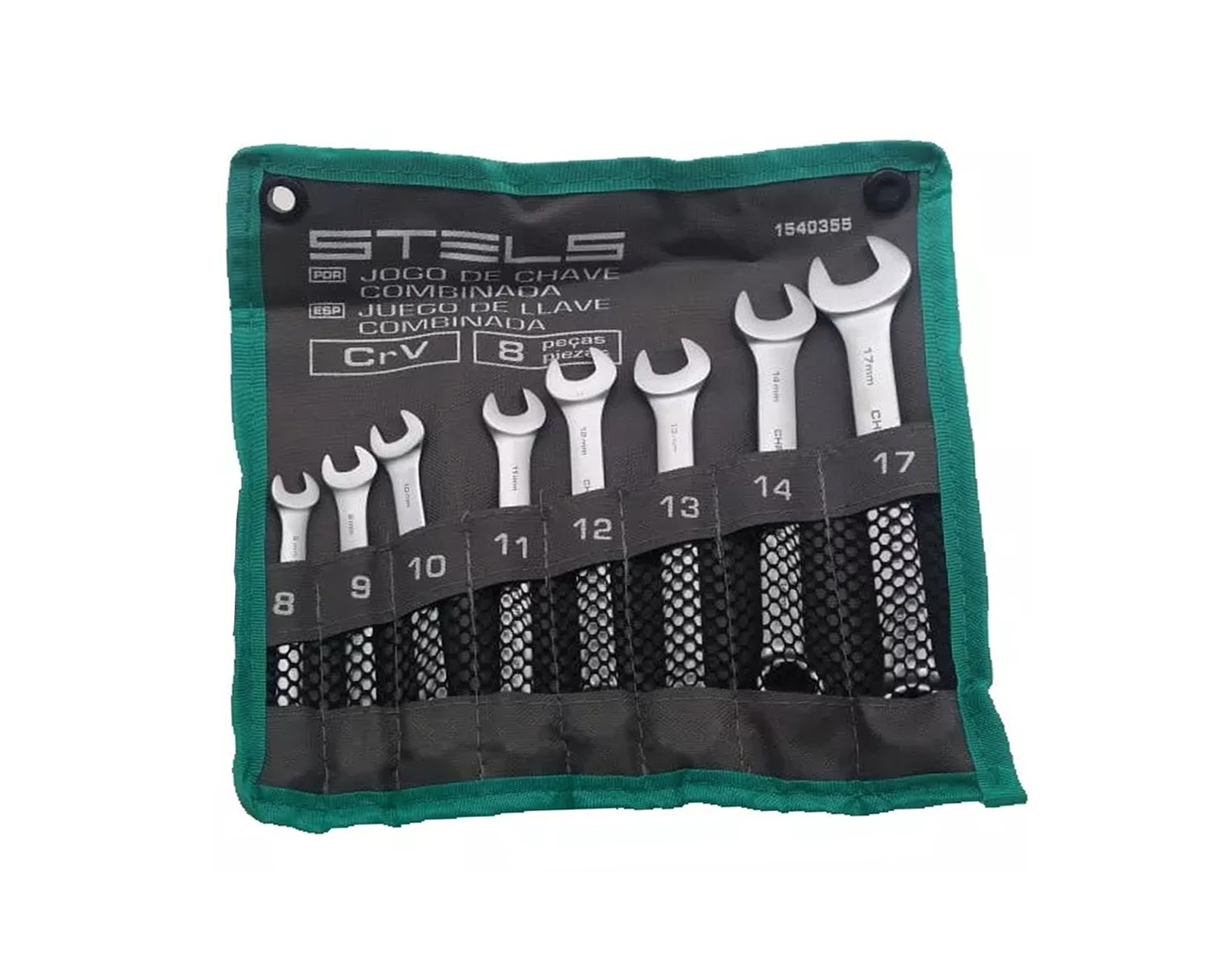 JOGO CHAVE COMBINADA 8, 9, 10, 11, 12, 13, 14, 17 CRV 8 PE�AS - Foto 1