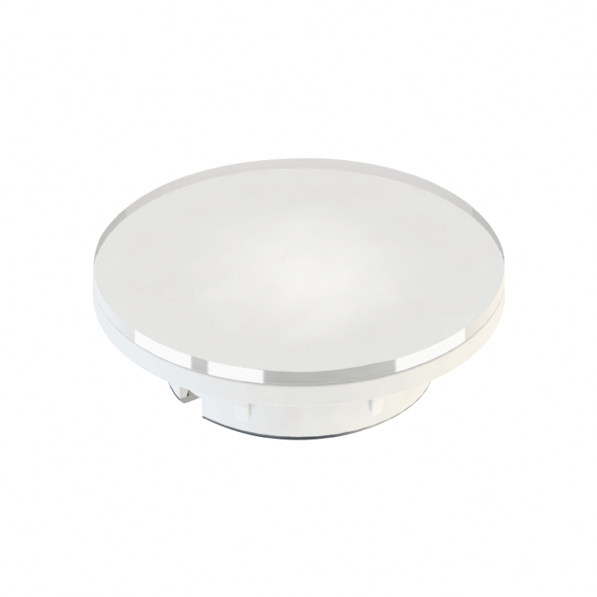LUMINARIA REDONDA 52MM 6500K (BRANCA) 4 LED SMD COM ACRILICO CROMADO 15405 BASE (*) - Foto 2