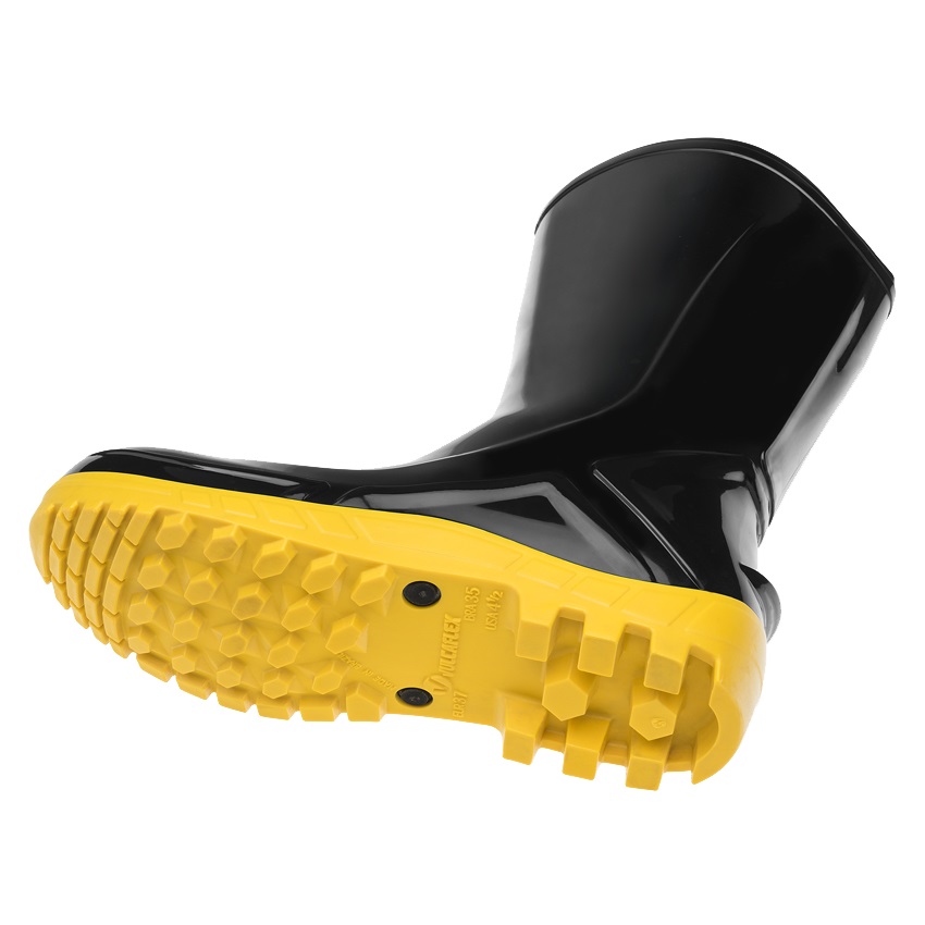 BOTA 38 PVC IMPERME�VEL CANO CURTO PRETA FORRO INTERNO SOLADO AMARELO 110FLEXF-PRA VULCAFLEX CA42291 - Foto 2