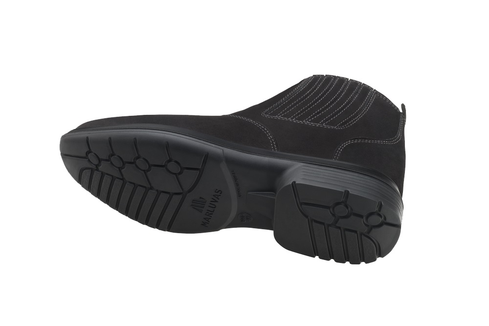 BOTINA AGRO 38 COURO NOBUCK PRETA ELASTICO BICO TRUE-LINE SOLA PU BIDENSIDADE 55AG19-EA-NP  CA42020 - Foto 2