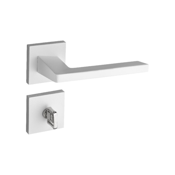 FECHADURA BANHEIRO KARLI ROSETA 745-90B BRANCA ZAMAK - Foto 1