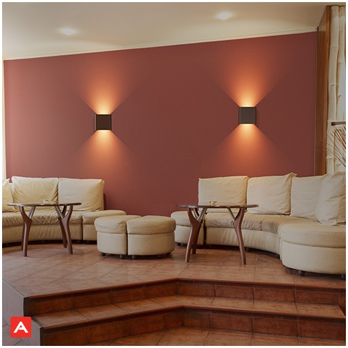 ARANDELA LED CAF 3W 3000K (AMARELA) ELEGANCE BIVOLT IP65 - Foto 1